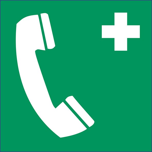 ISO 7010 - E004 - Notruftelefon