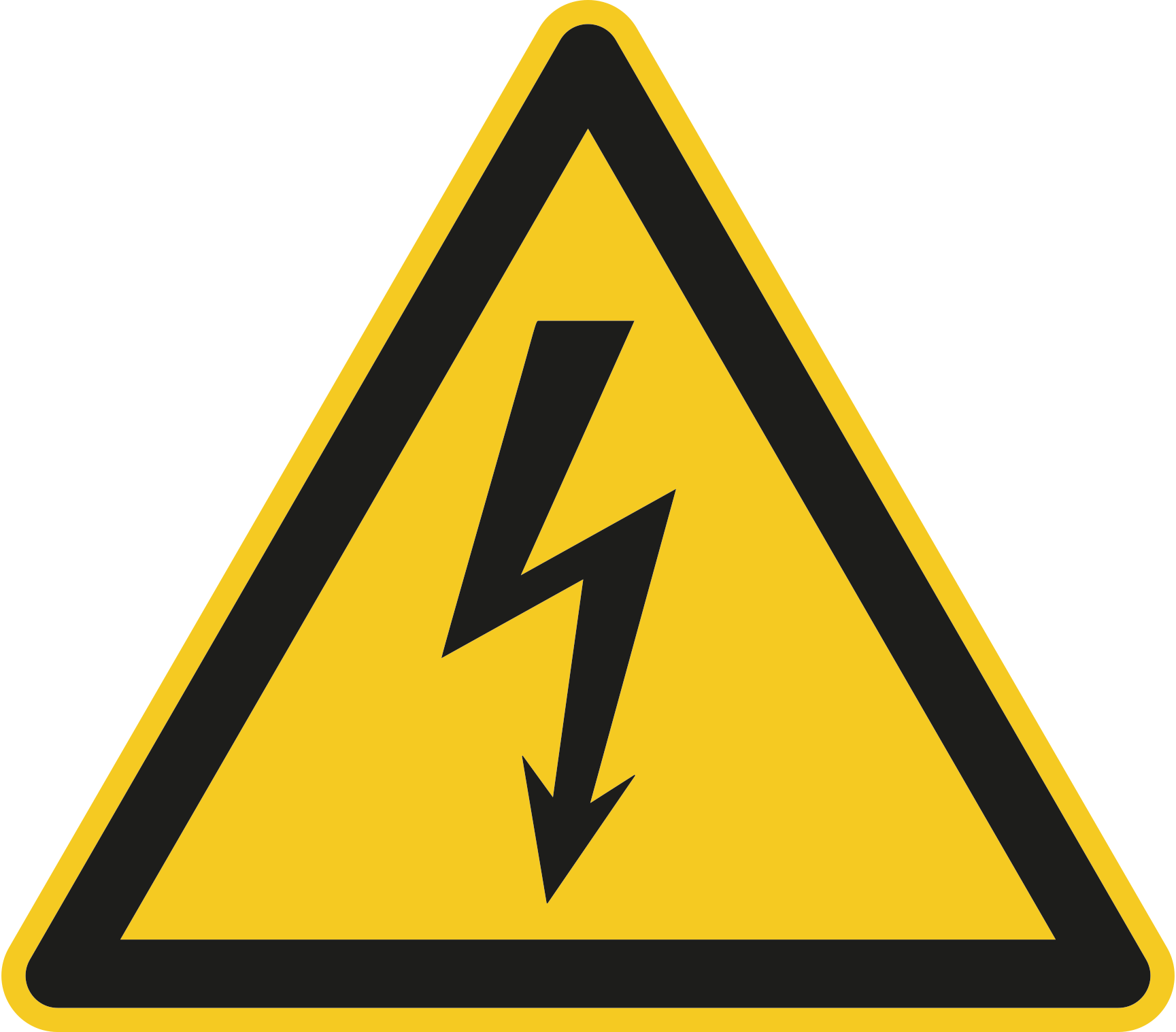  Warnzeichen  Warnung  vor elektrischer Spannung W012 