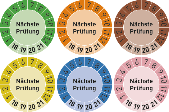 Prüfplaketten "Nächste Prüfung"