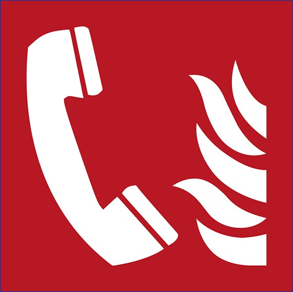 ISO 7010 - F006 - Feuermeldetelefon