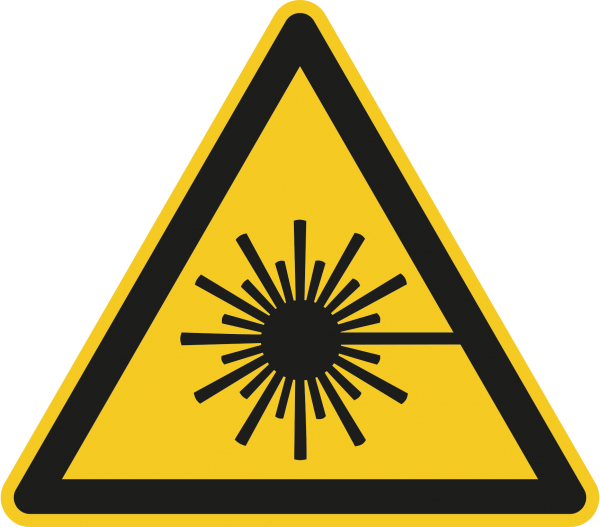 Warnzeichen "Warnung vor Laserstrahlen" - W004