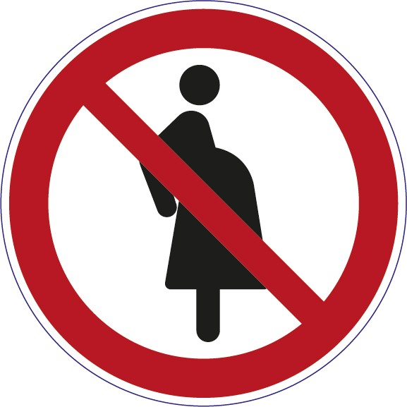 ISO 7010 - P042 - Für schwangere Frauen verboten