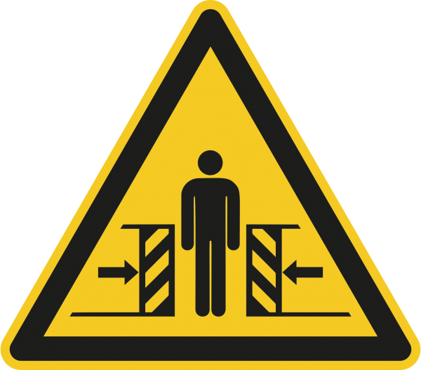 Warnzeichen "Warnung vor Quetschgefahr " W019
