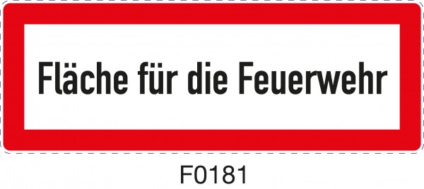 ISO 4066 - F0181 - Fläche für die Feuerwehr